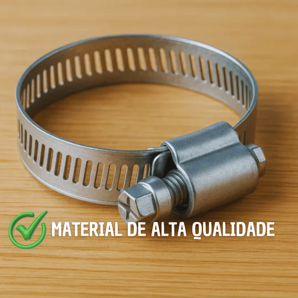 Conjunto Abraçadeira Americana 3/4 Inox P/ Mangueira Gás Jardim Premium Utilidades Barato Atacado