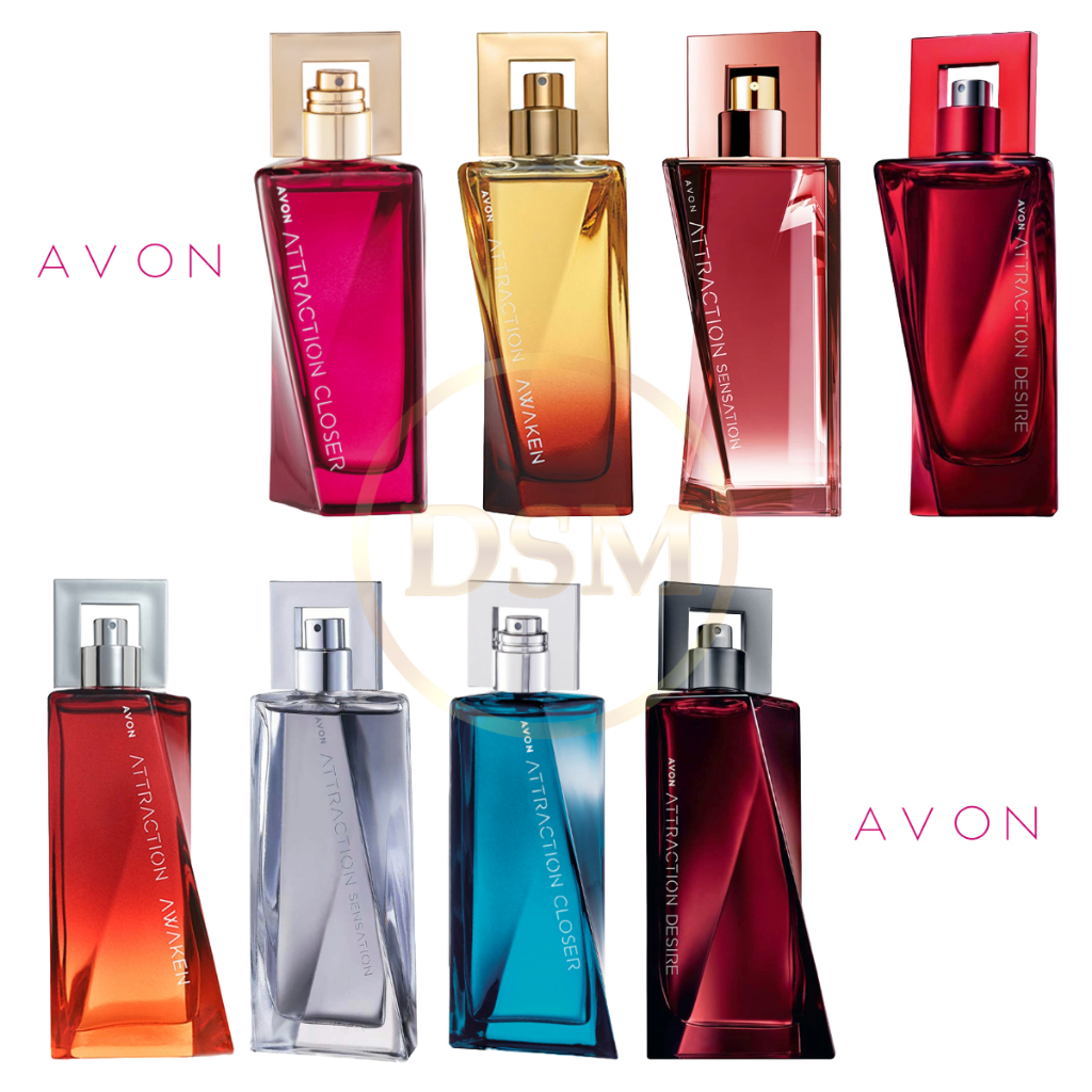 Deo Colônia ATTRACTION CLOSER PARA ELE 75ml,  DEO PARFUM PARA ELA AWAKEN 50ml
