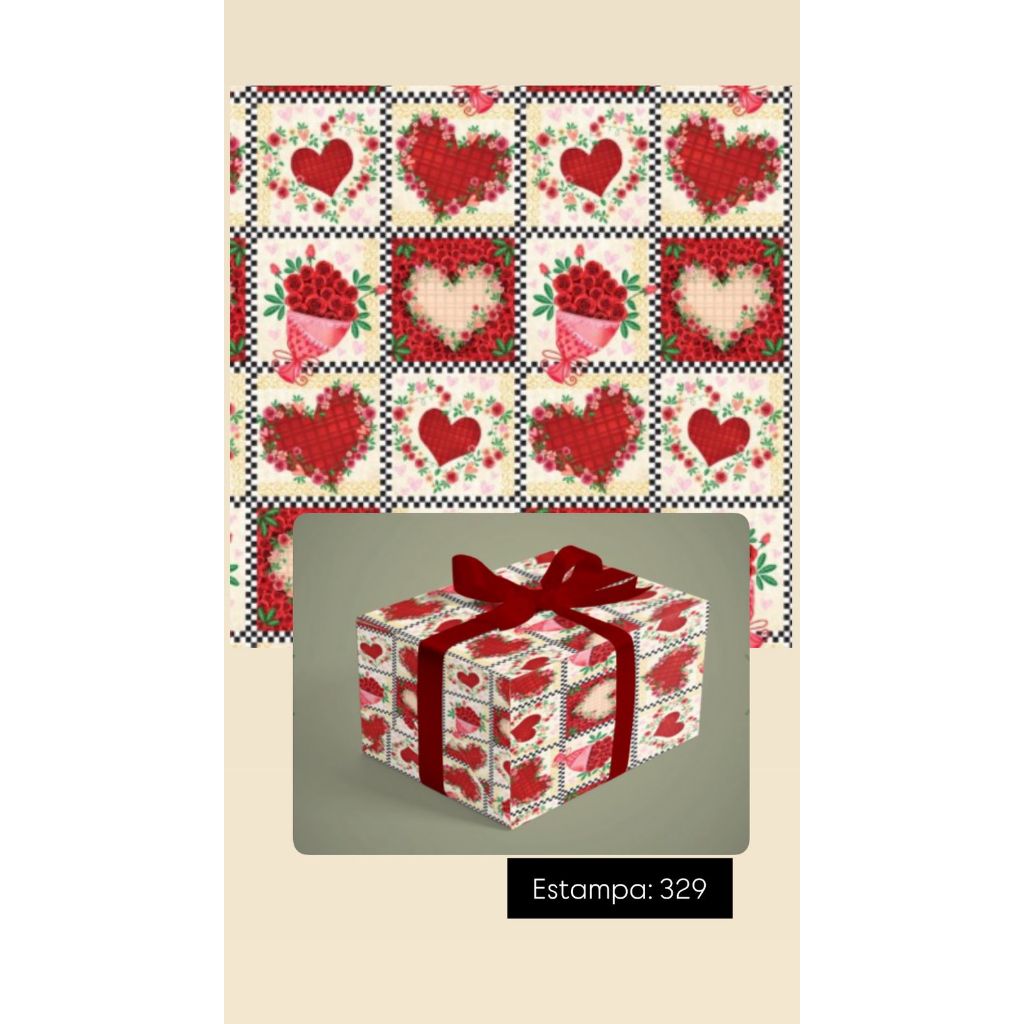 40 Folhas Papel de Presente Resma Dia das Mâes 50x60