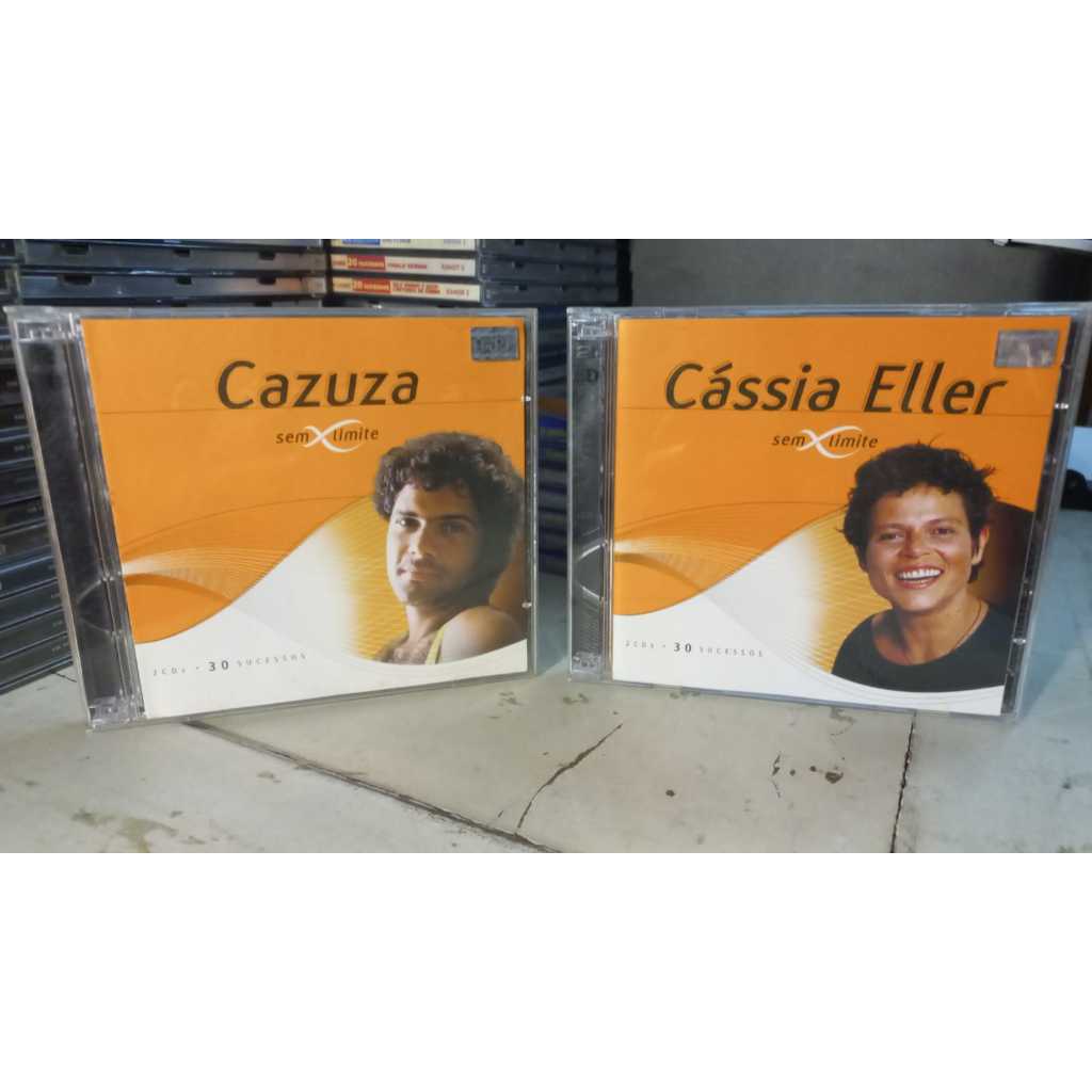 Cds Sem Limite - cazuza - Cassia Eller Duplo - 30 sucessos - Impecaveis, Midia sem uso