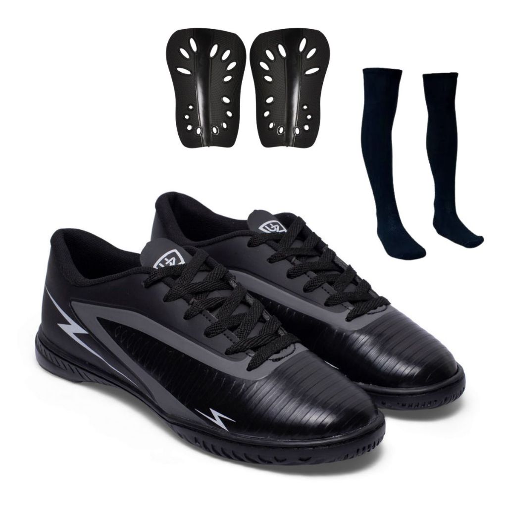 Chuteira Futsal Striker Quadra Salão Uzze Sport Original Meião Caneleira