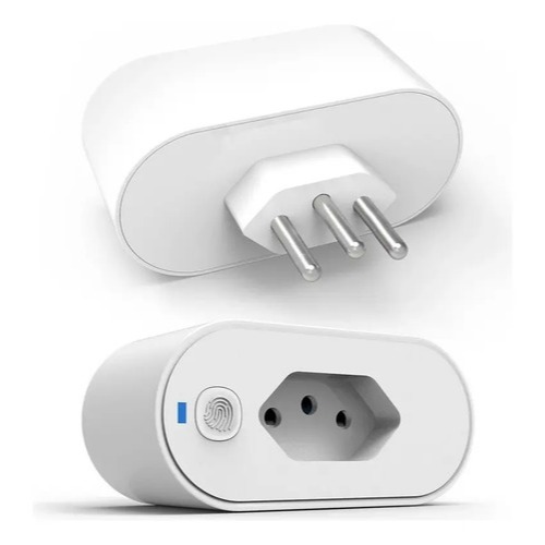 Tomada Inteligente Wifi 16a Medidor De Consumo Automação Residencial Smart Alexa Google Assistente Tuya Cor Br
