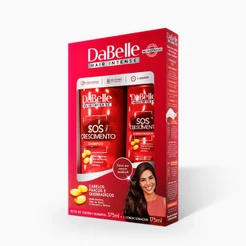 Kit Shampoo 375ml e Condicionador 175ml SOS Crescimento - Dabelle Hair
