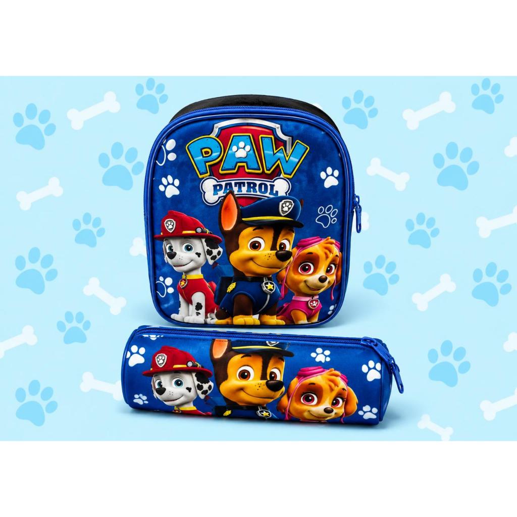 Kit Infantil Lancheira + Estojo Patrulha Canina Masculino (NÃO TERMICA) Menino