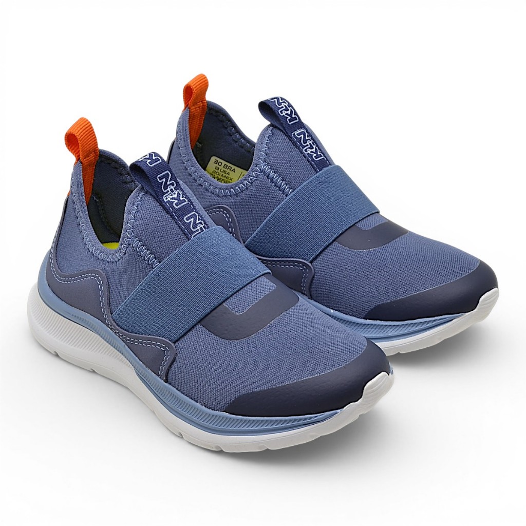 Tenis Klin Infantil Masculino Way Conforto Slip On Macio Original