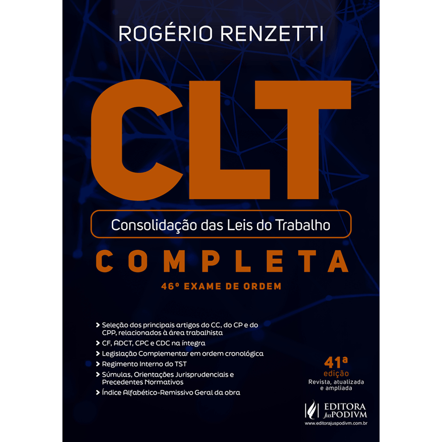 Clt - Consolidação Das Leis Do Trabalho - 46 Exame Oab 2026 Juspodivm
