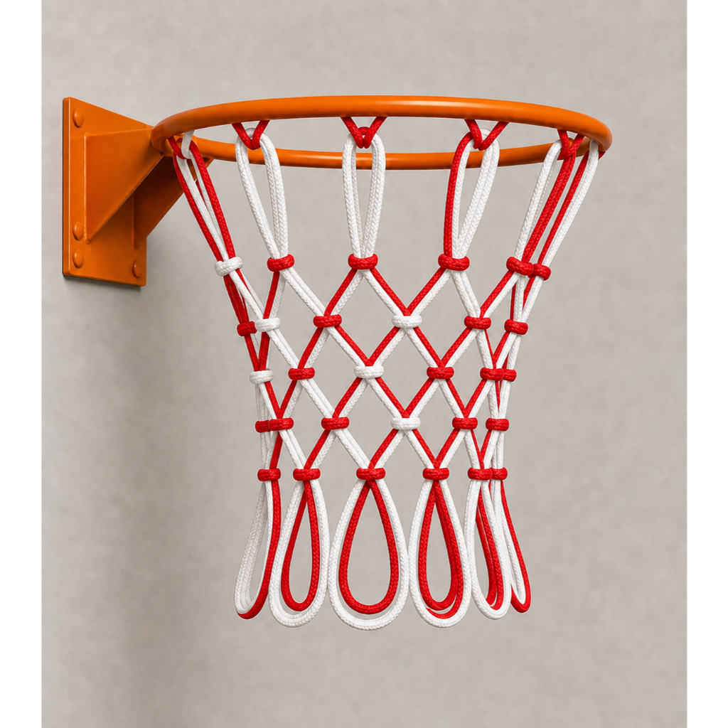 MEIO PAR DE REDE DE BASQUETE 4MM DOIS FIOS (aro não incluso não é o par)