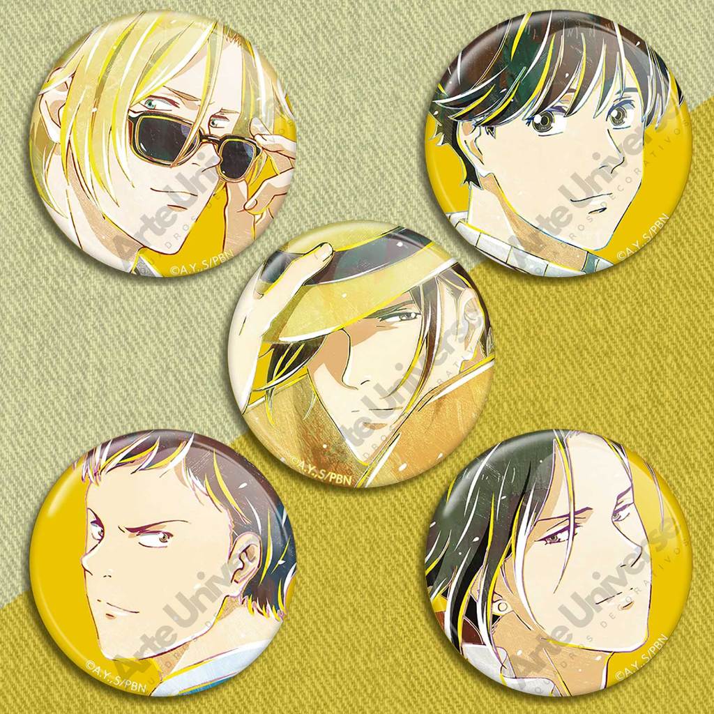 botons banana fish broche anime banana fish personagens buttons pins