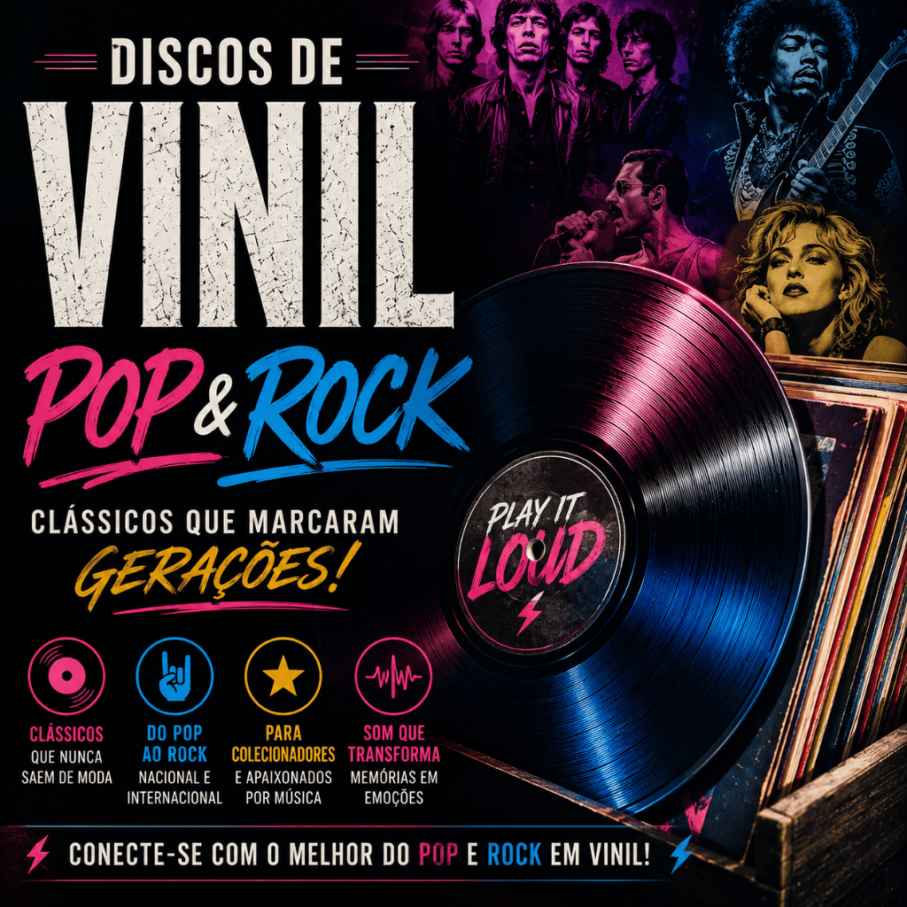 Discos de Vinil de Pop e Rock - LPs Clássicos Nacionais e Internacionais - Vinil Usado Original