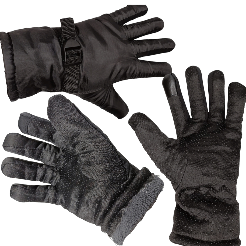 Luva Frio Intenso Proteção Inverno Motoboy Motoqueiro Moto Forrada Pelo Antiderrapante