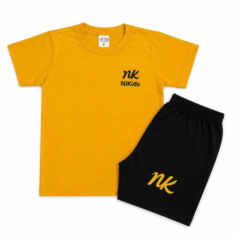 Conjunto Infantil Menino Estampa Variadas Kit Camisa Bermuda