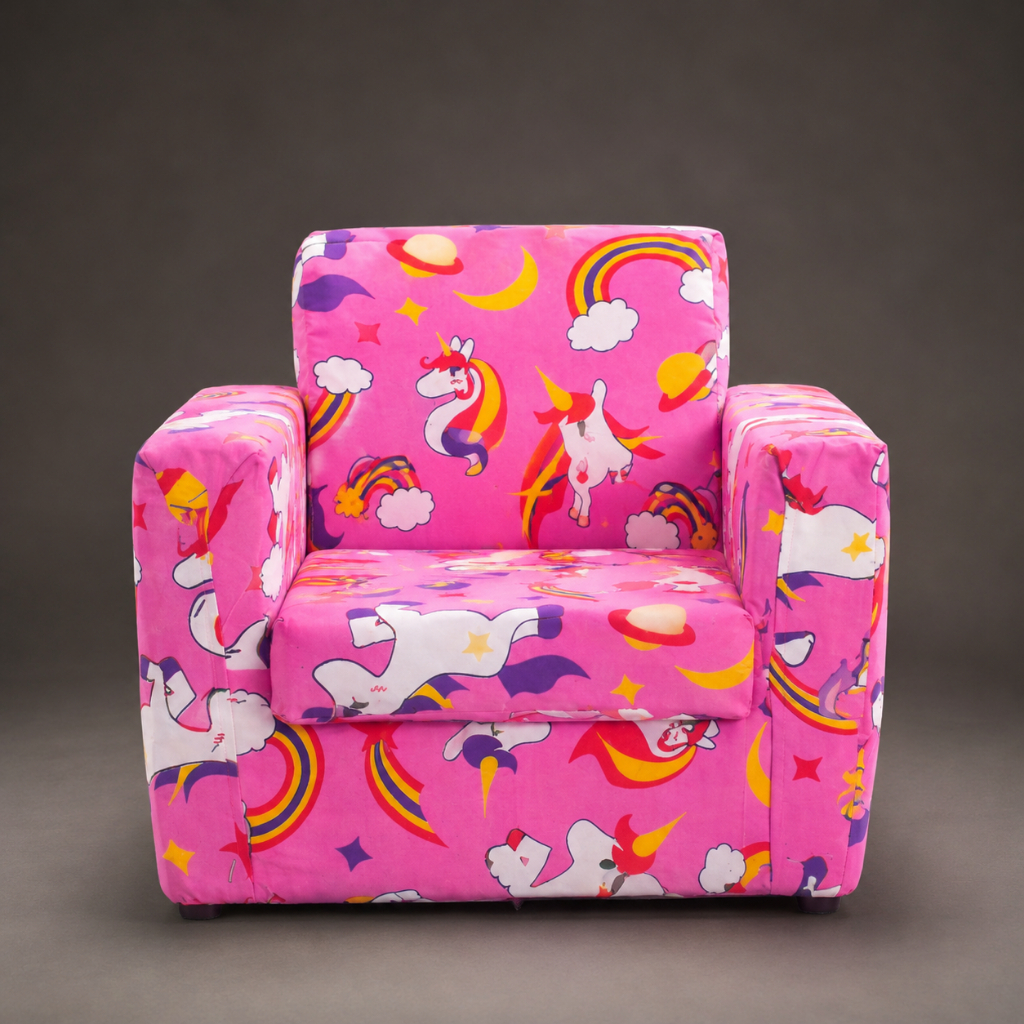 Sofá Poltrona Infantil Estampado Multiuso Para Crianças 2 A 5 Anos