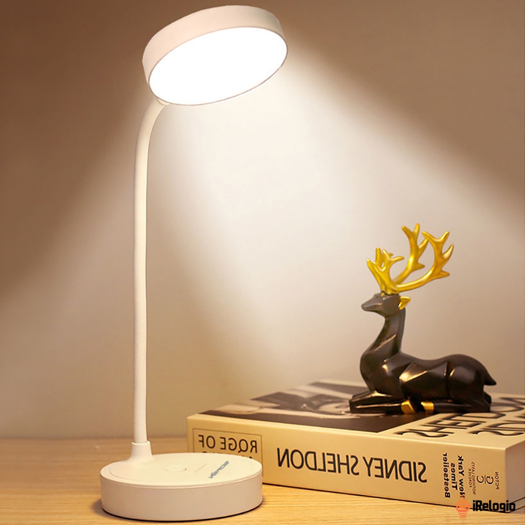 Luminária De Mesa Portáti Recarregável Portátil Touch Haste Autonomia Ultra Longa Flexível Lâmpada De Estudo Sem Fio