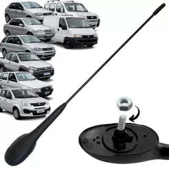 Antena de Teto Am/Fm Som Radio Para Fiat Palio Siena Weekend Strada Uno Doblo Fiorino Ducato Mobi