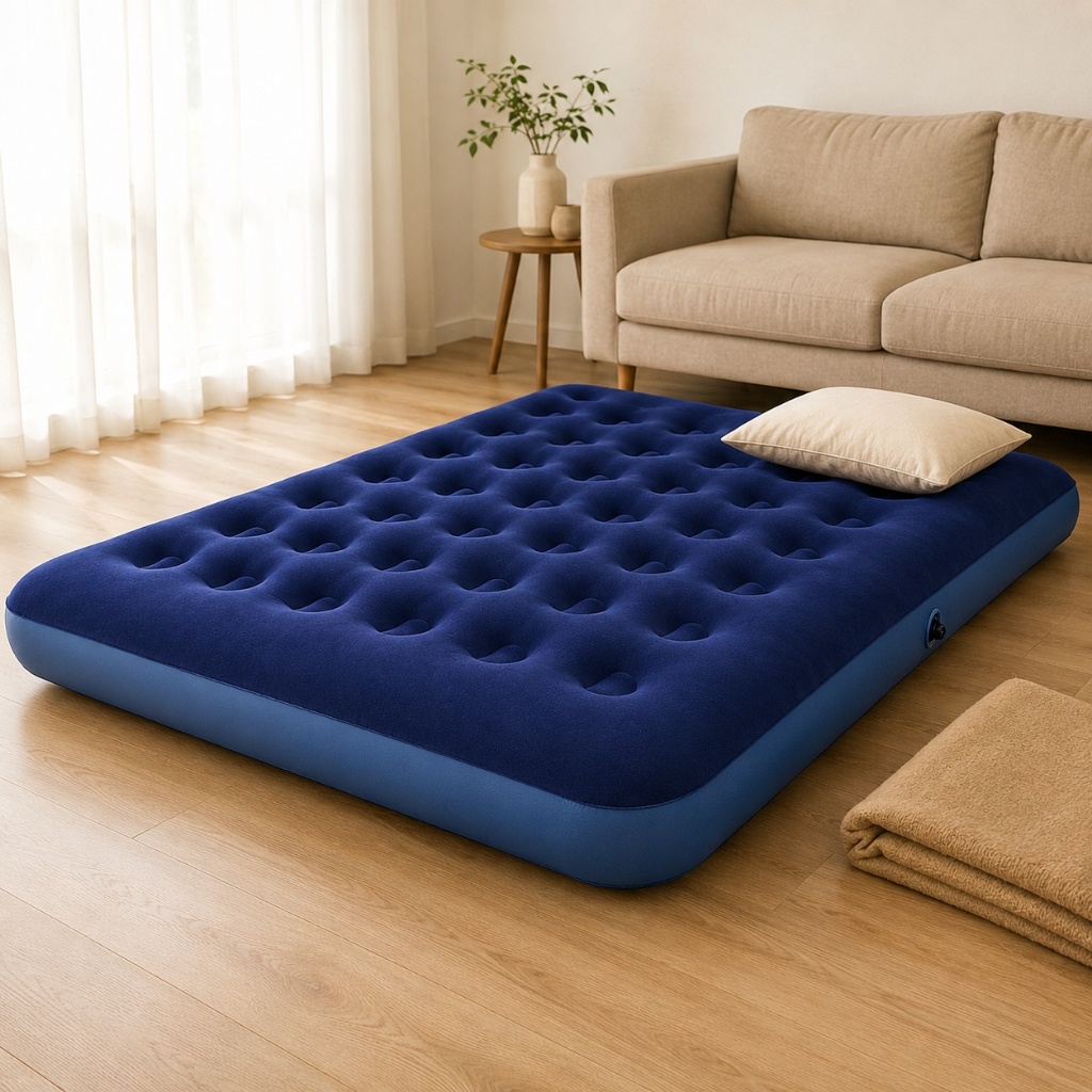 Colchão Inflável Casal Multiuso 191x137x22 Chega de Dormir Mal Fora de Casa
