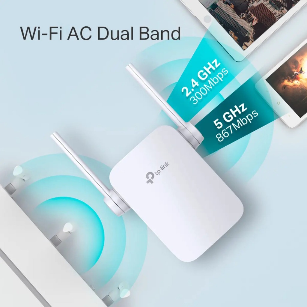 Repetidor De Sinal Re305 Tp-link Wi-fi Mesh Ac1200 Branco Novo