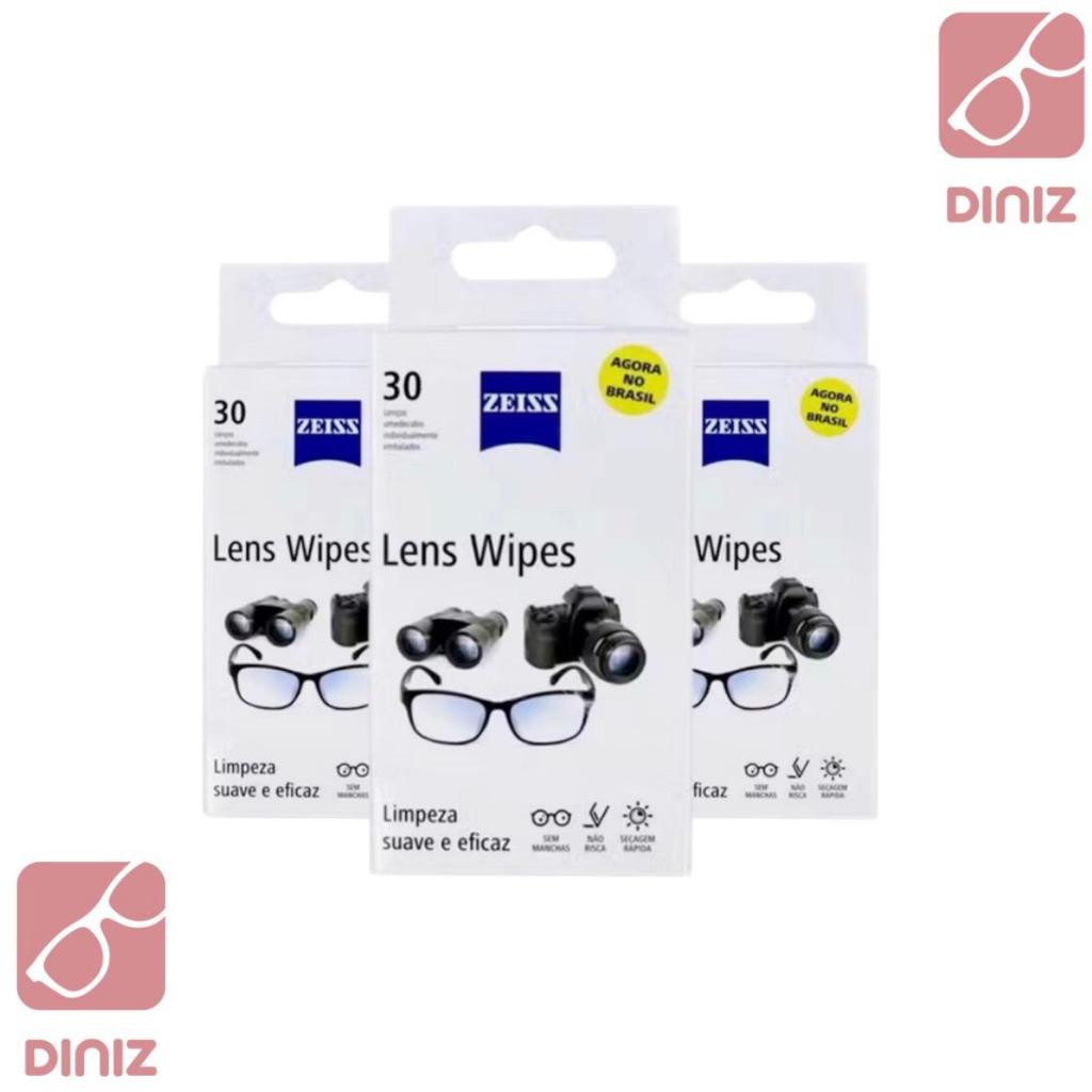 Lens Wipes Zeiss C/ 30 Lenços Umedecidos Limpa Lente