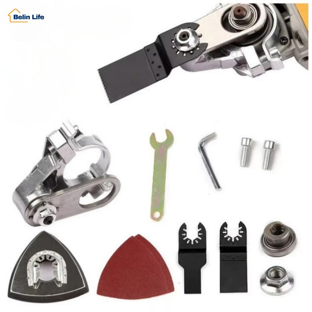 Kit Adaptador para Transformar Esmerilhadeira em Oscilante Corte e Lixamento Lua