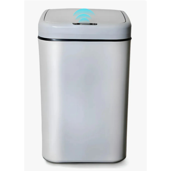 Lixeira Sensor Movimento Automático Inteligente Recarregavel Toque Cesto Lixo Casa 12/17Litros e Lixeira de Pilha AA 20L