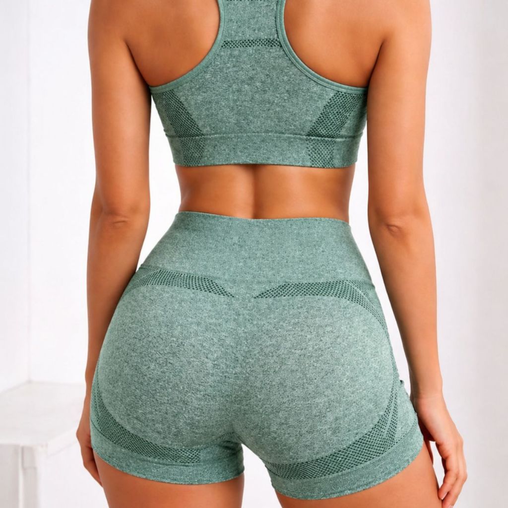 Short Legging Academia Feminino Cintura Alta sem a costura Levanta Bumbum Fitness yoga e pilates