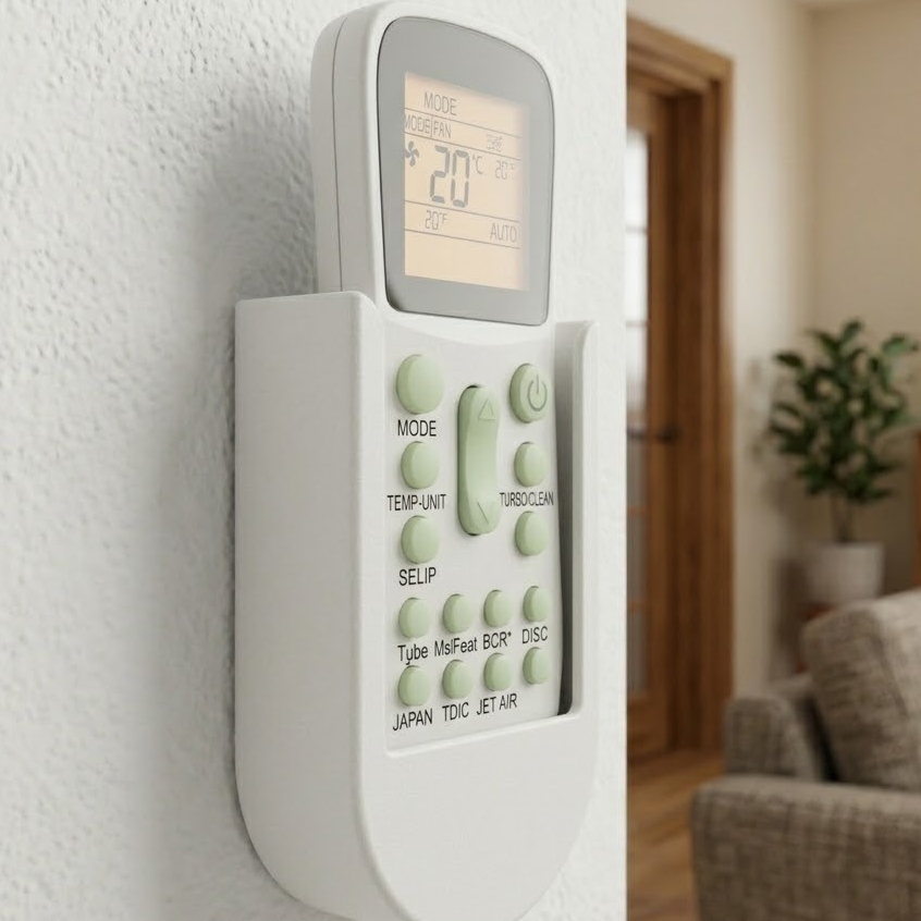 Suporte Controle Ar Condicionado Parede Adesivo Porta Controle Universal Organizador Remoto
