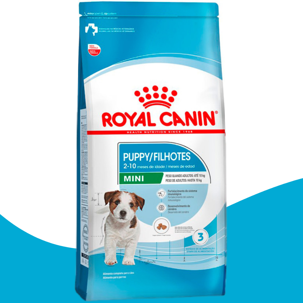 Royal Canin Ração Cães Mini Puppy Alimento Filhotes Mix 1 Kg