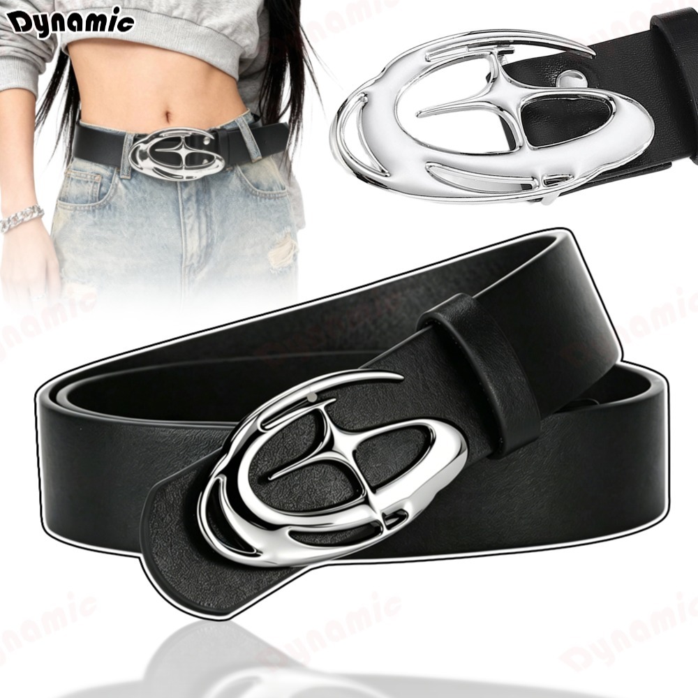 Cinto Unissex Vintage Estilo punk boho chic Com Fivela Decorada Com Estrela Em 3d DY