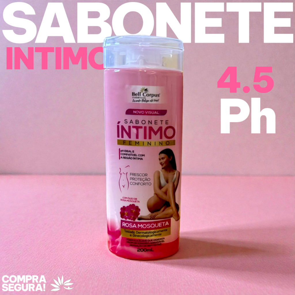 Sabonete Líquido Íntimo Feminino de Rosa Mosqueta Bellcorpus Cosméticos