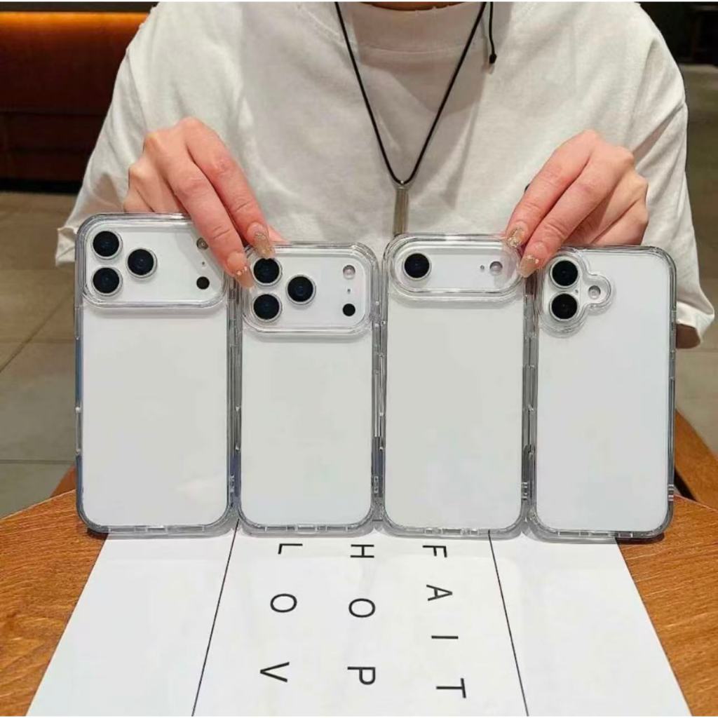 Capinha Capa 100% Acrílico NÃO Amarela Transparente Slim Extra Rígida Anti Impacto Para Iphone