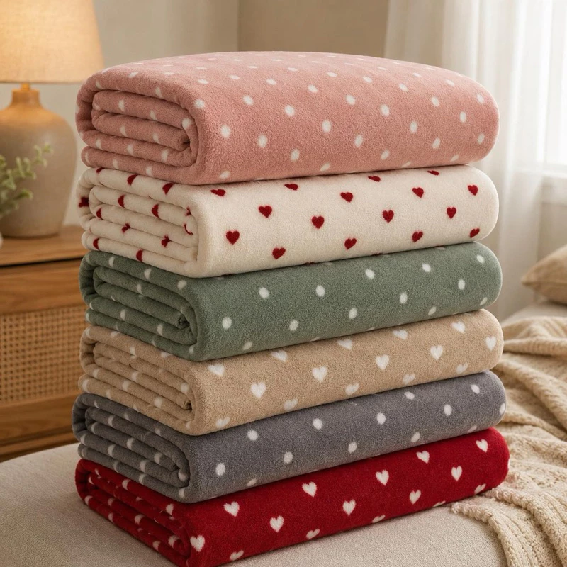 Manta Cobertor Casal Queen Mantinha Inverno Microfibra Plush Antialérgico Quentinho Estampada Poá — imagem 1