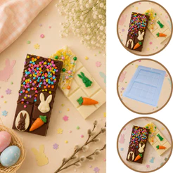 1~10 FORMA SIMPLES BARRINHA GOLDEN BAR 9907 (M8) EM ACETATO BWB PARA BOMBOM E DOCES (CHOCO)