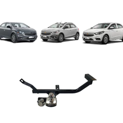 Engate Chevrolet Onix 2012 a 2019 Reforcel Reboque Rabicho Protetor 500KG