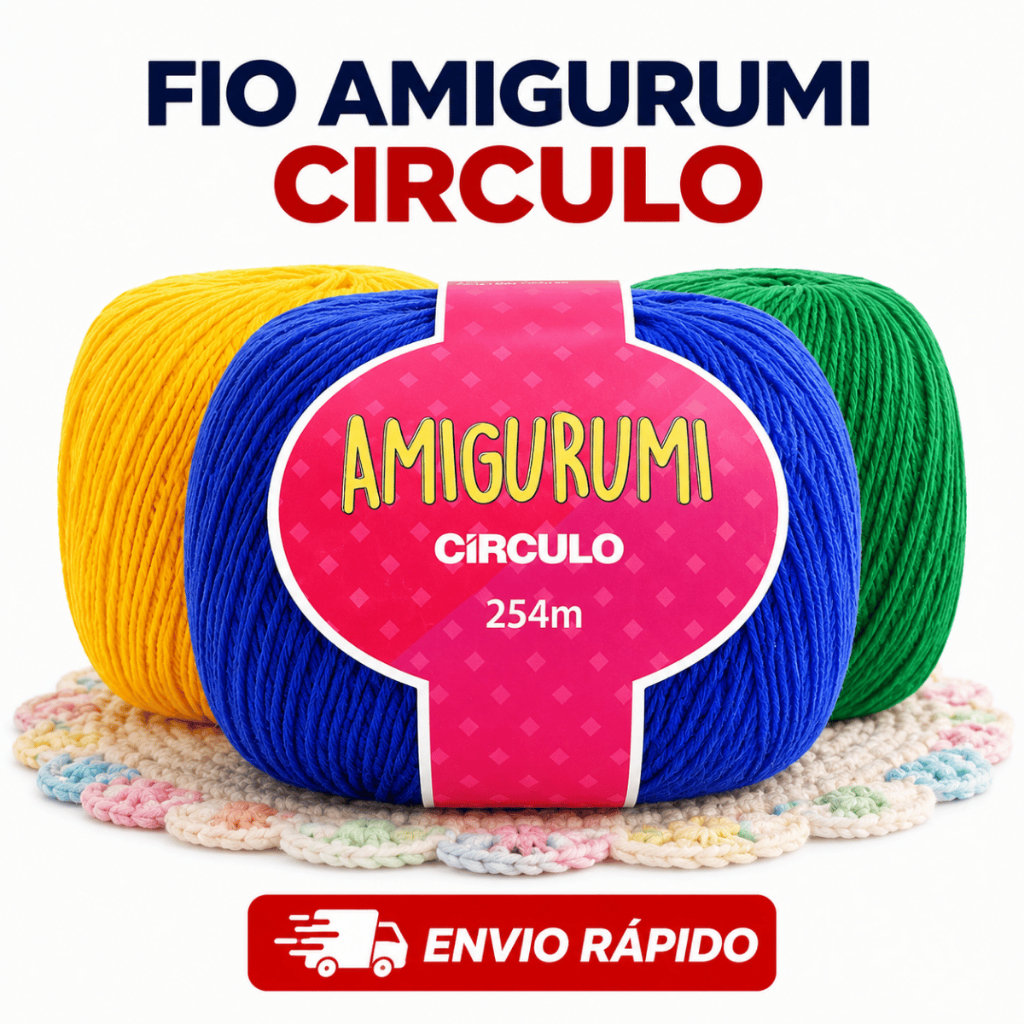 Fio Amigurumi Círculo 125g 254m | Para Crochê e Amigurumi