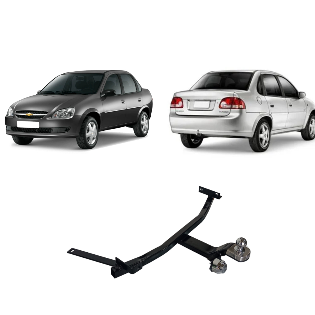 Engate Chevrolet Corsa Sedan Classic 2010 a 2016 Reforcel Reboque Rabicho Protetor 500KG