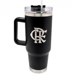 CANECA TÉRMICA 1,2L PRETA – FLAMENGO | PRODUTO OFICIAL