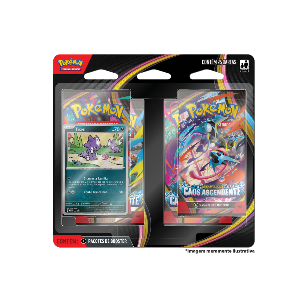 Blister Quádruplo Ascendente ME04 - Pokémon TCG