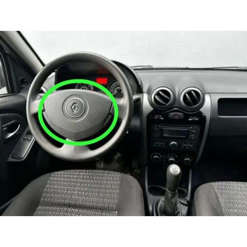 Tampa do volante buzina Renault Sandero Logan Clio.