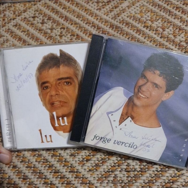 CDs Lulu Santos Perfil e Jorge Vercilo encontro das aguas