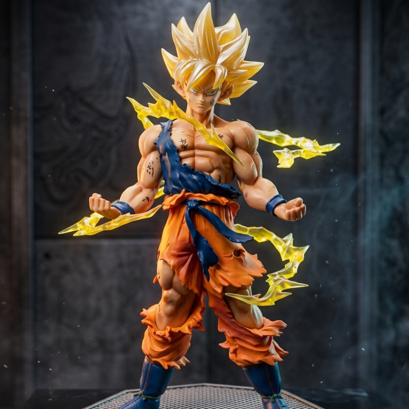 Action Figure Goku Super Saiyan 16cm Dragon Ball Z -  Estatueta Boneco Anime DBZ Colecionavel