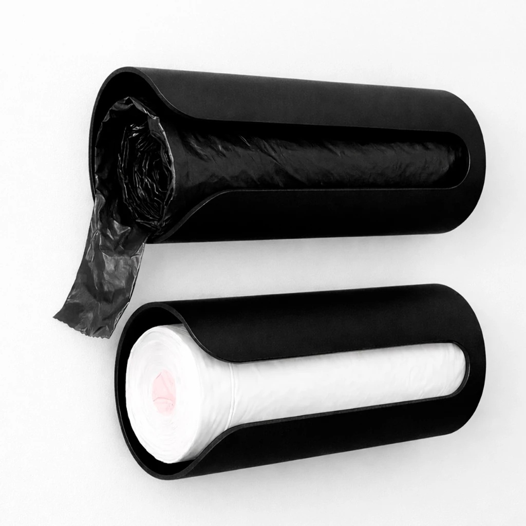 Suporte para Rolo de Saco de Lixo Para Casa Em Cozinha Dispenser Porta Sacolas de Supermercado Puxa Saco