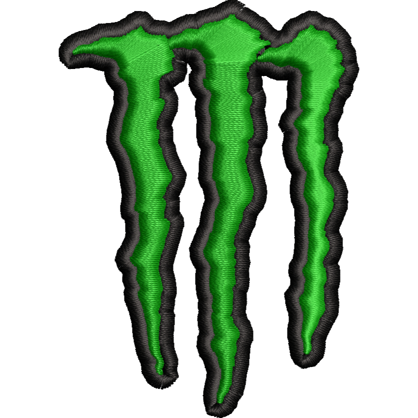 Patch Bordado Monster 7cm para Boné Chapéu Termocolante Adesivo ou Liso