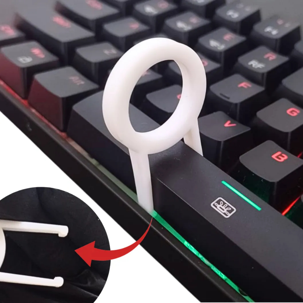 Removedor de Teclas Pinça Keycap para Switch Hotswap Teclado Mecânico Limpeza e Manutenção