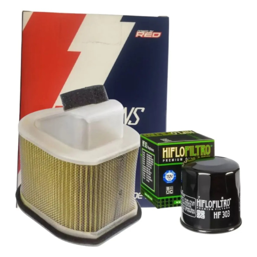 Filtro De Ar E Óleo Kawasaki Z750 Z800 Z1000 Twins / Hiflo