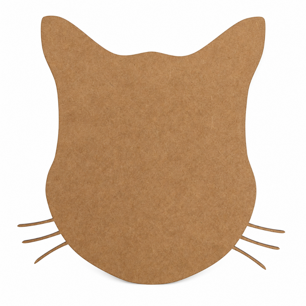 Kit Recorte Gato MDF Cru Aplique Decorativo Laser Festa Artesanato Scrapbook Decoração Pet Personalizado