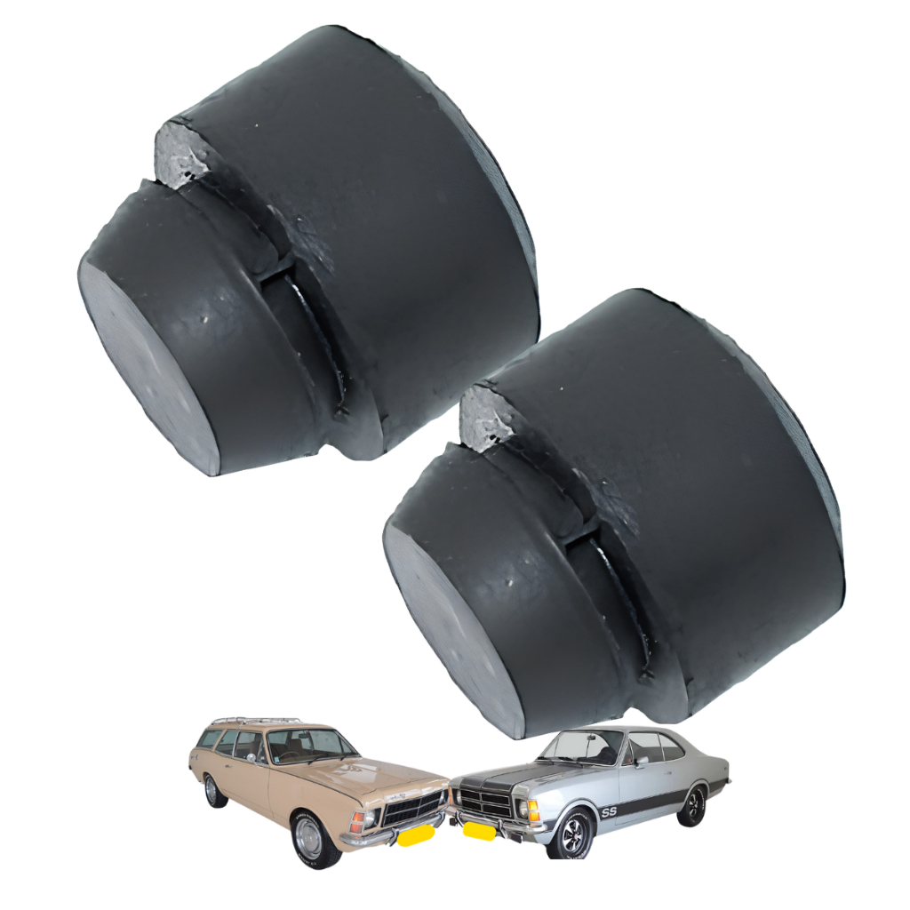 Par Coxim borracha lateral fixação radiador Opala - Caravan