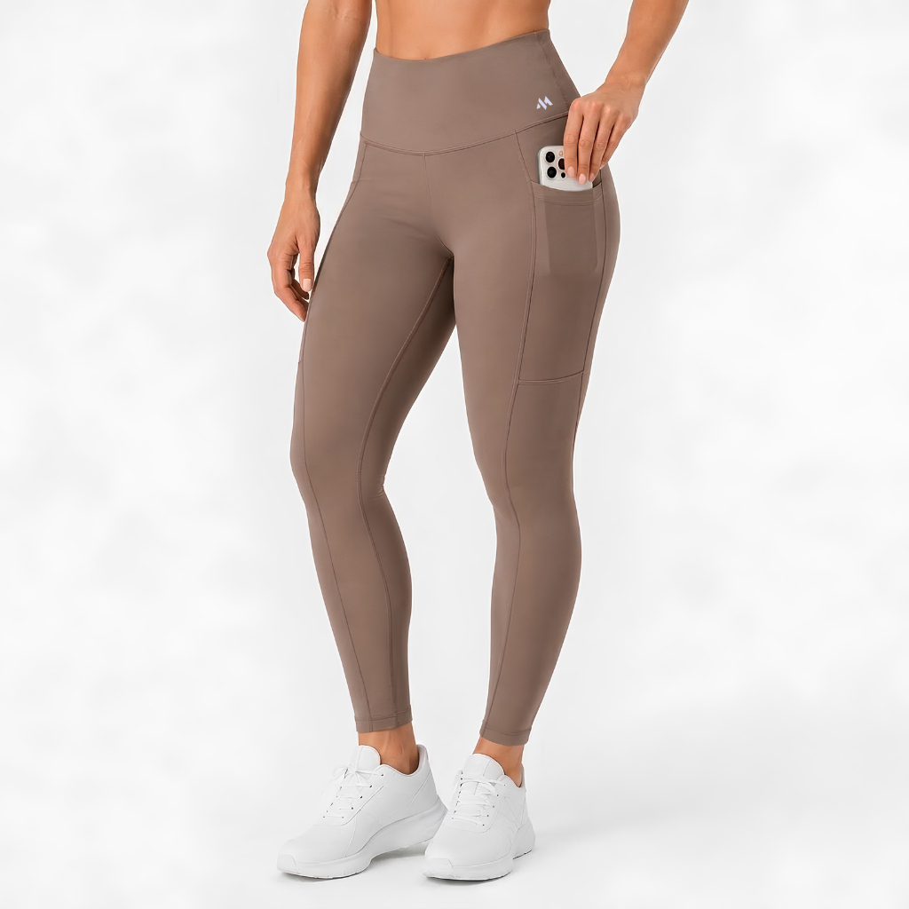 Legging Feminina Academia Com Bolso Cintura Alta Fitness Premium