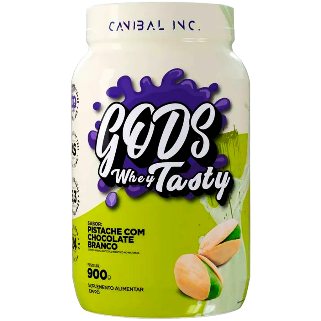 Gods Whey Tasty 3w Whey Protein Pote 900g Sabor Pistache