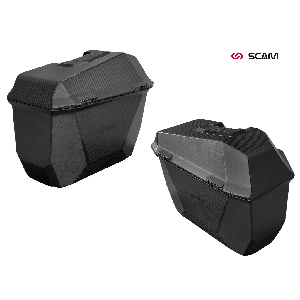Par de bau lateral S25 Original Scam - 25 Litros encaixe monokey