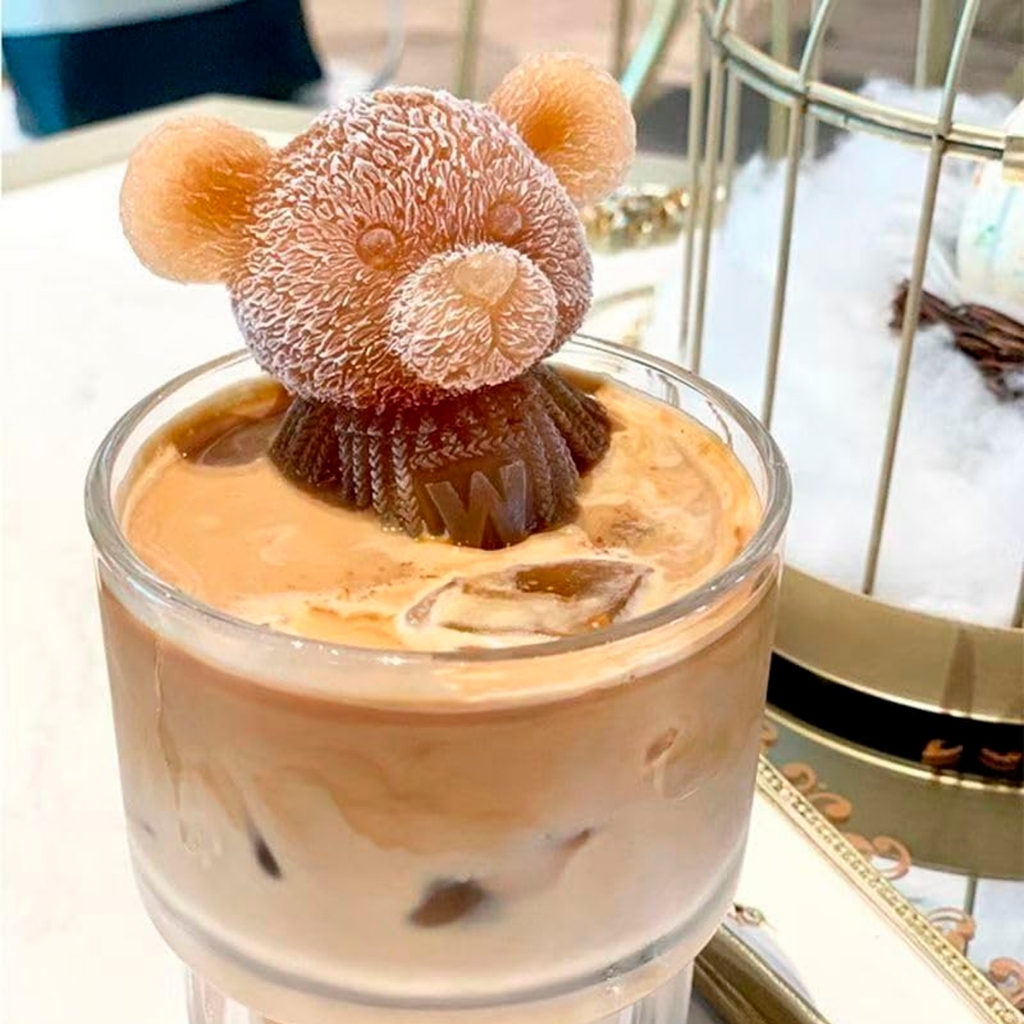 Molde Forma em Silicone Urso 3d Gelo Sorvete Chocolate Iogurte Sobremesa Drinks e Bebidas