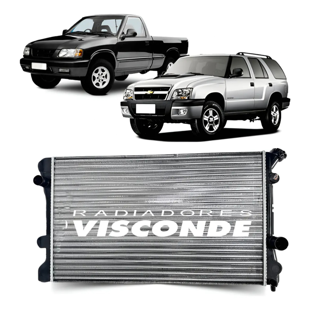 Radiador Agua Visconde GM S10 Blazer 1995 1997 1999 2000 2001 2003 2005 2007 200